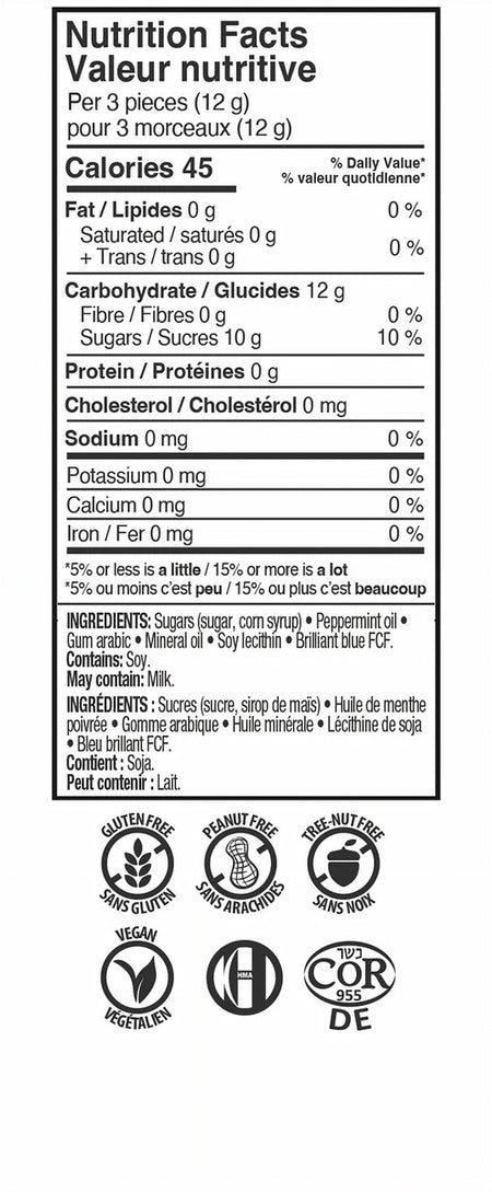 Kerr's Scotch Mints Candy, 200g/7.05oz - Nutrition Facts & Ingredients