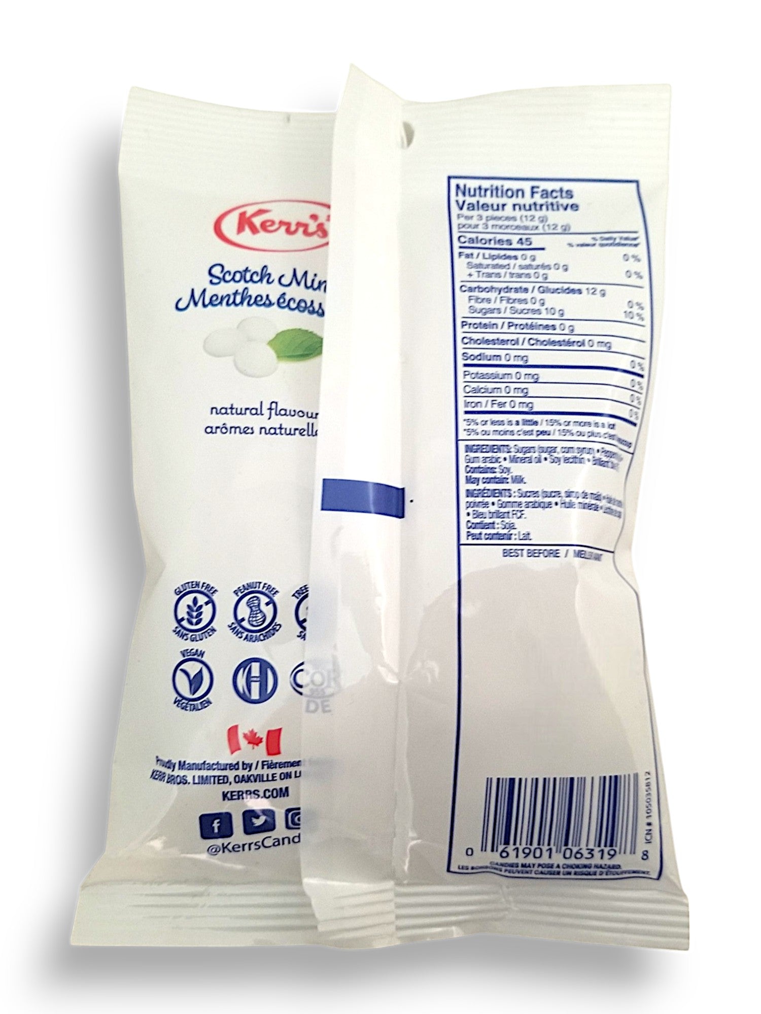 Kerr's Scotch Mints Candy, 200g/7.05oz - Back