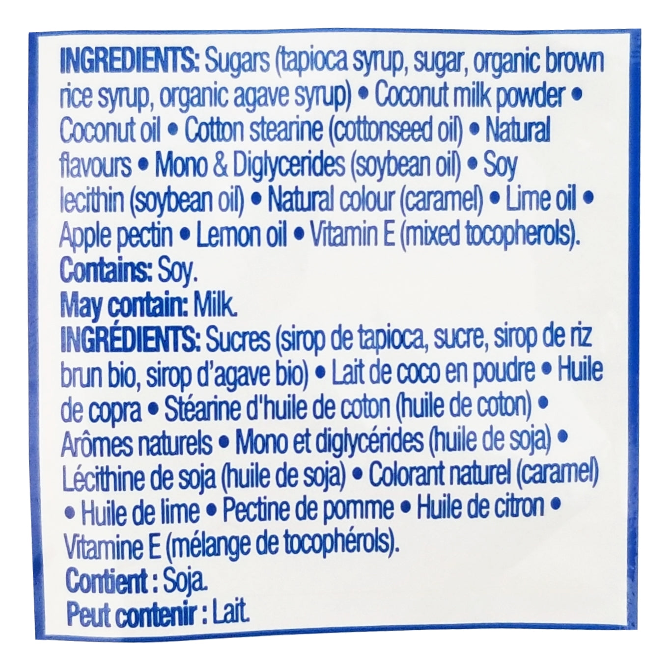 Kerr's Coconut Milk Toffee, Coconut Lime & Coconut Mango Flavor, 110g/3.8 oz. Bag