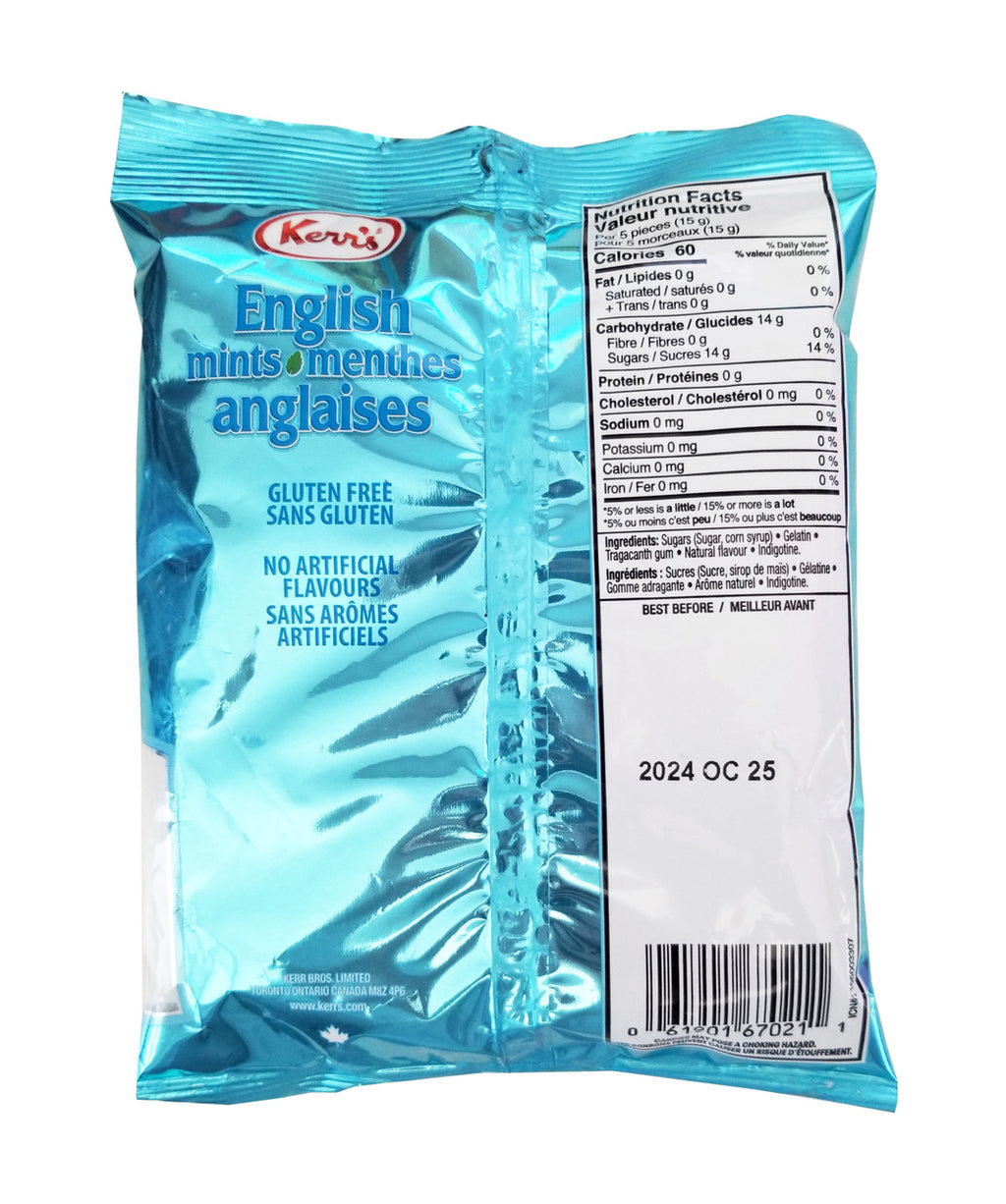 Kerr's English Mints, 200g/7 oz. Bag {Imported from Canada}