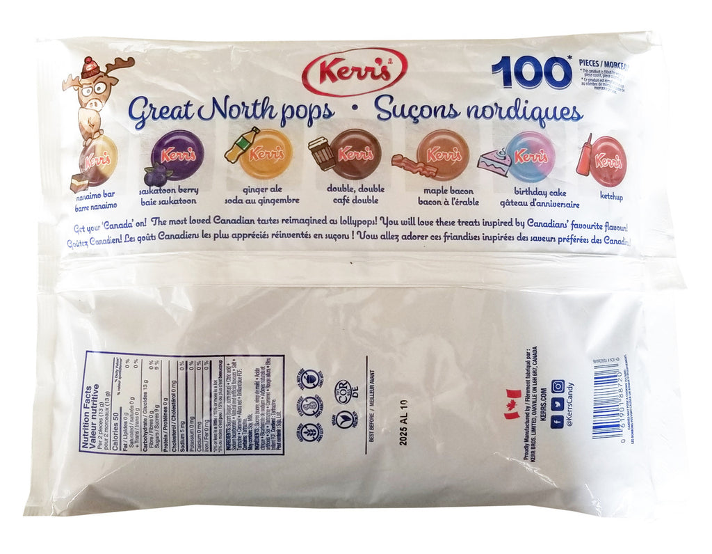 Kerr's Great North Pops, 100 pieces, 680g/23.8 oz. Bag {Imported from Canada}