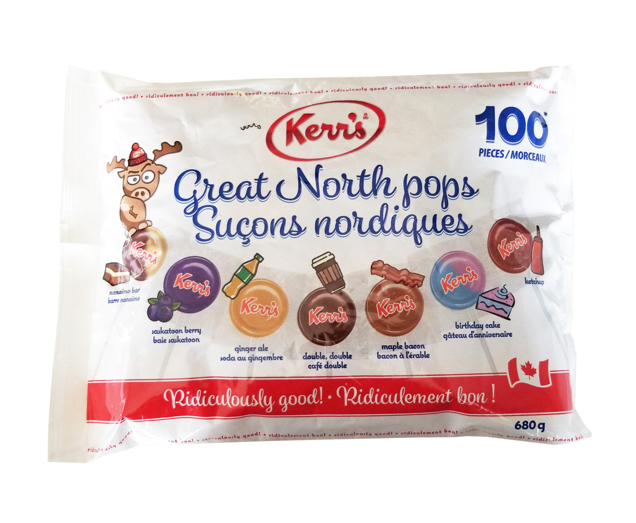 Kerr's Great North Pops, 100 pieces, 680g/23.8 oz. Bag {Imported from Canada}