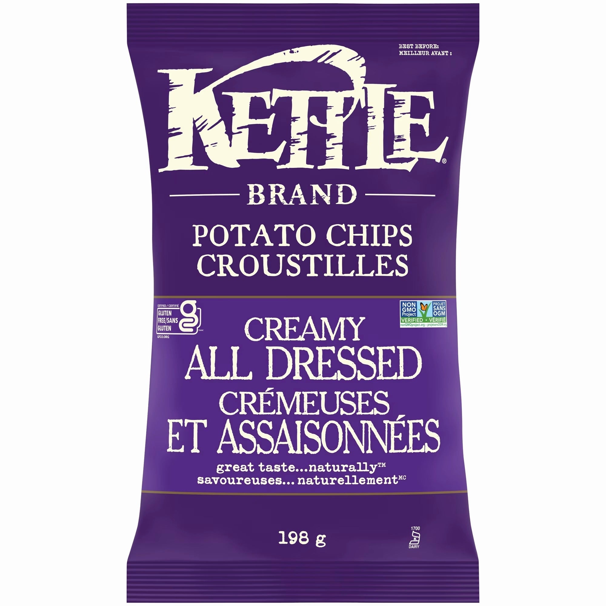 Kettle Brand Creamy All Dressed Potato Chips 198 g / 7 oz