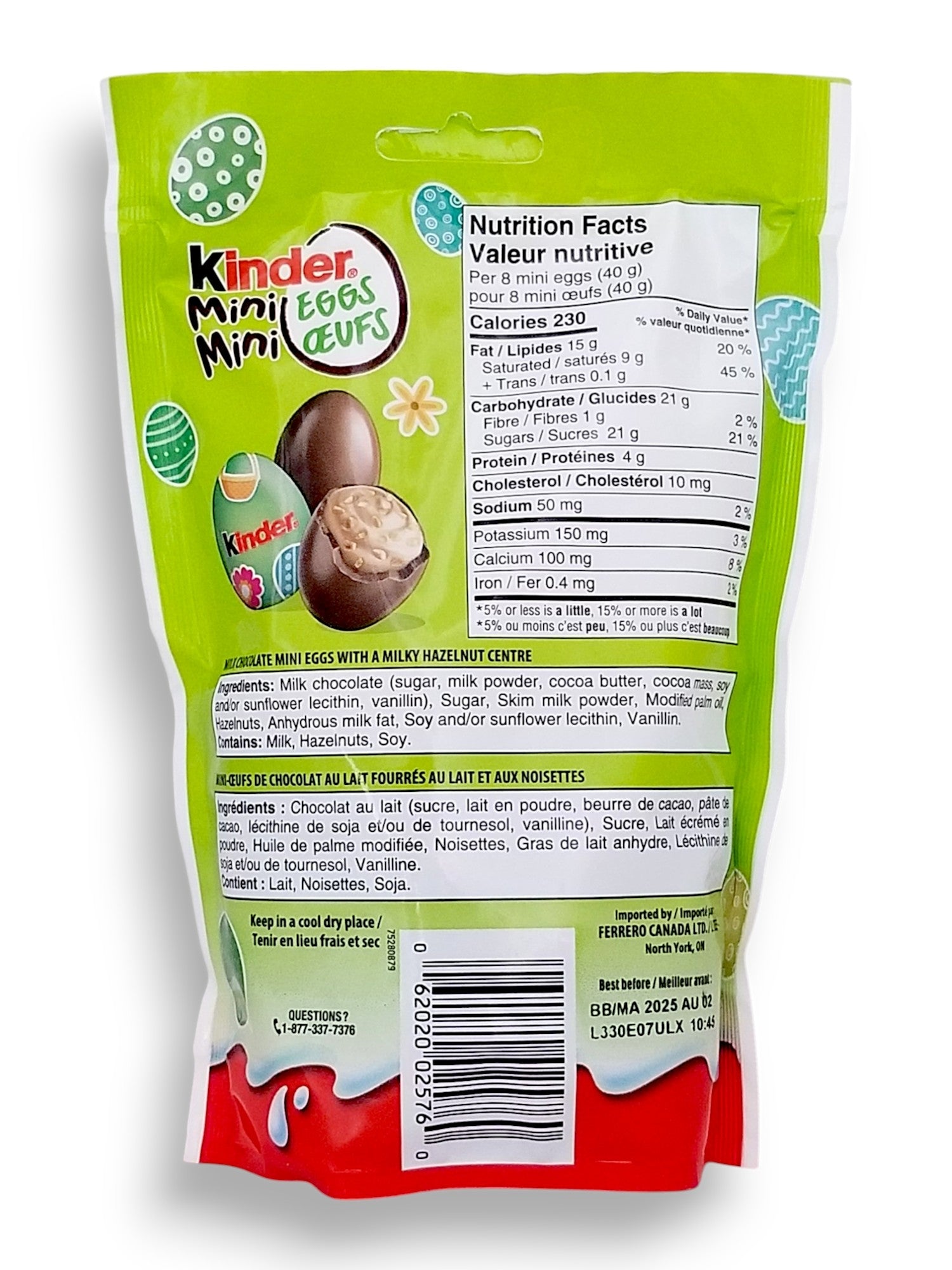 Kinder Mini Eggs With Hazelnut Filling - 182g (6.4 oz)