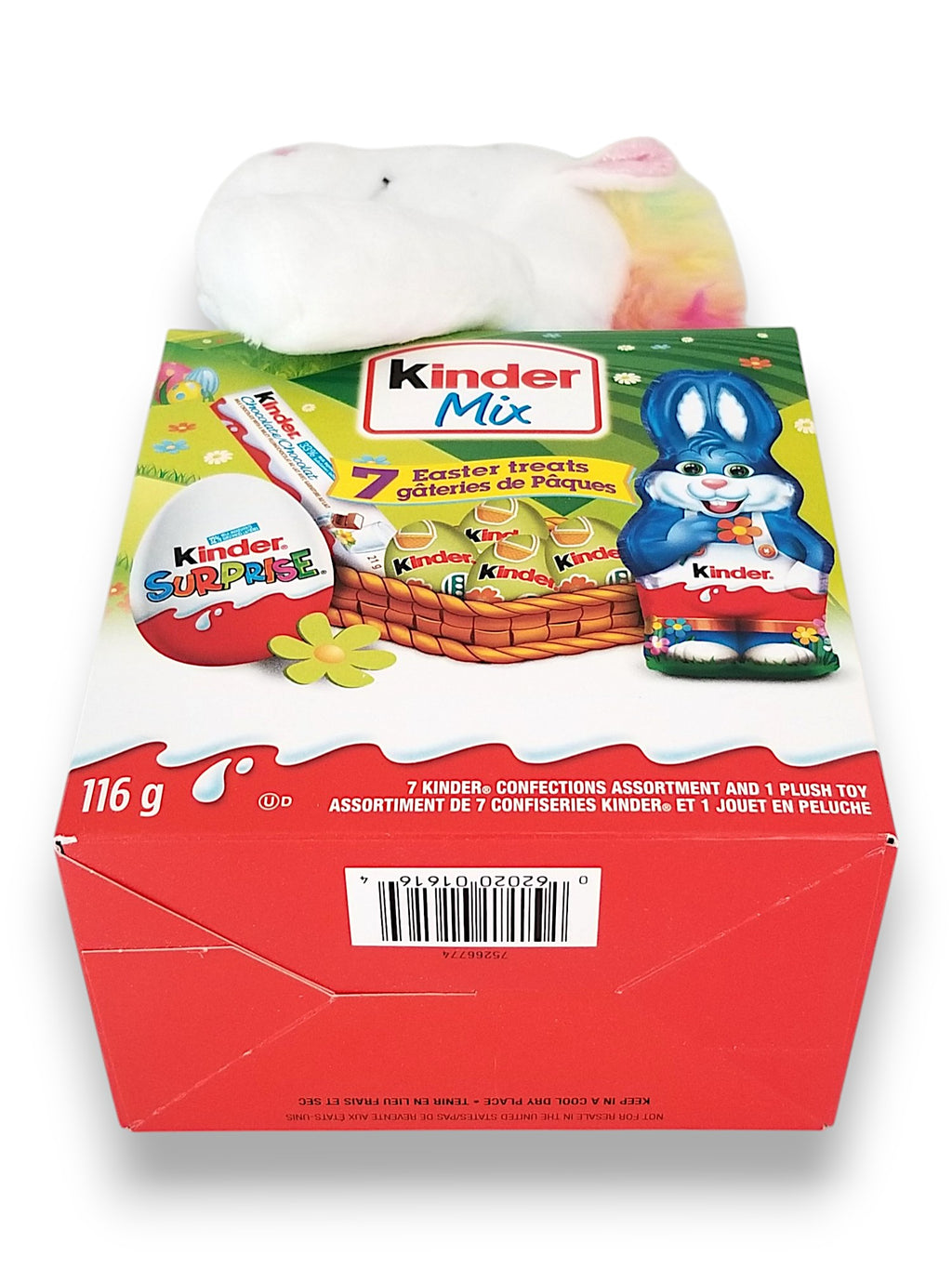 Kinder Mix, 7 Easter Treats & 1 Plush Toy, 116g/4.1 oz. - Bottom Of Package