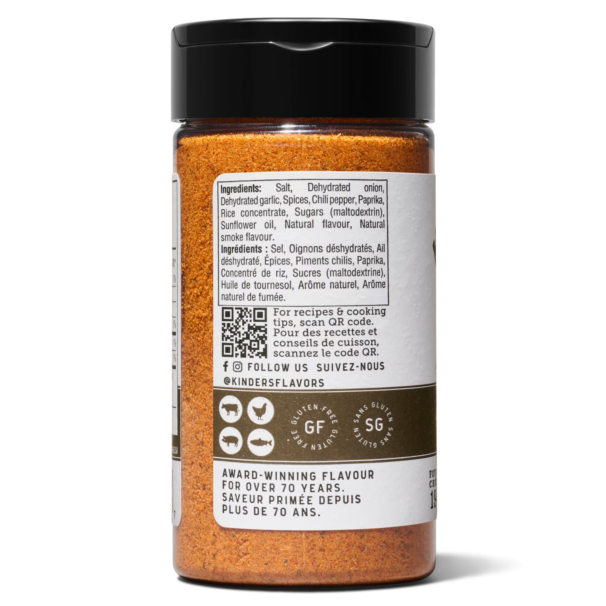 Kinder's Wood-Fired Garlic Seasoning Hardwood Smoked 170 g (6 oz)