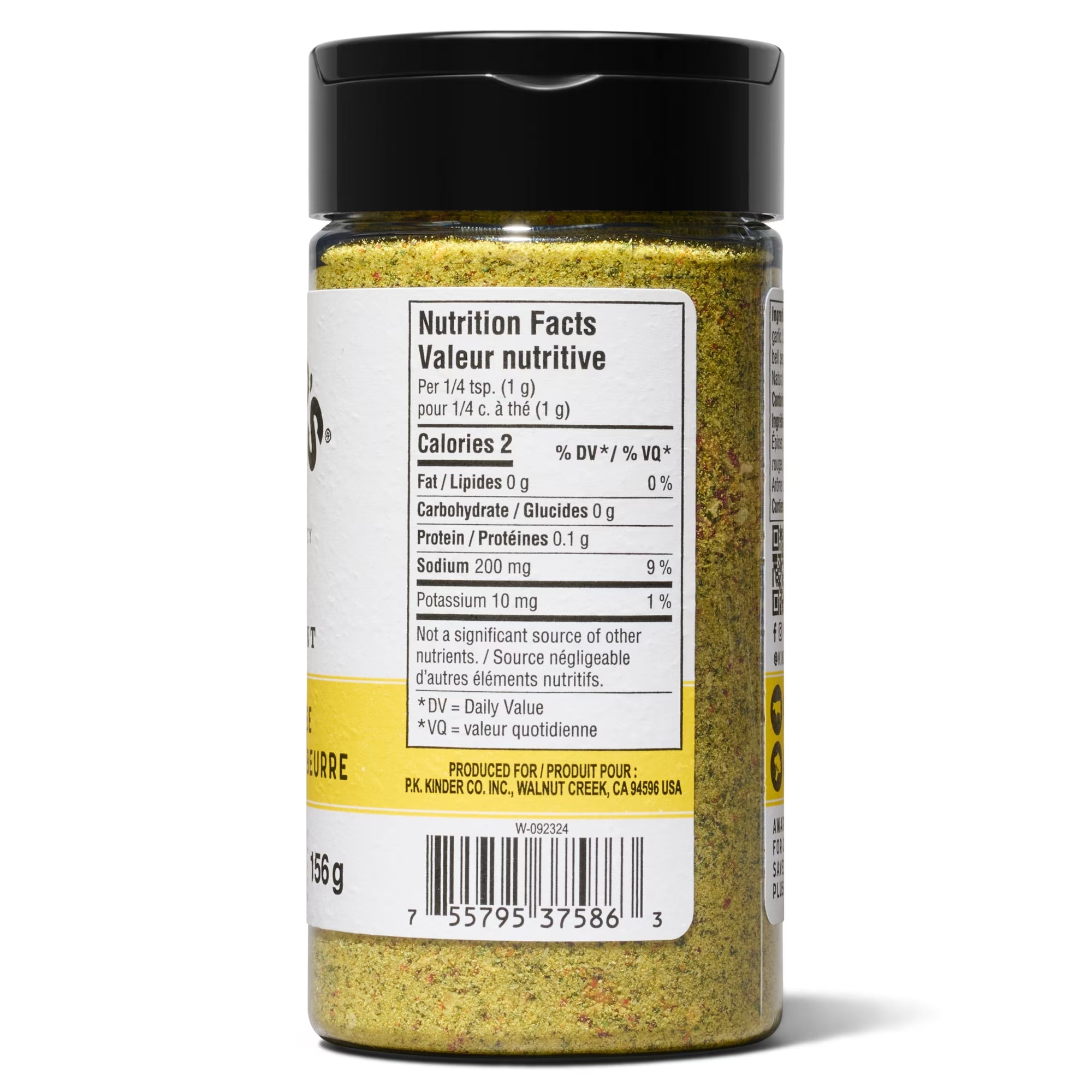Kinder's Buttery Steakhouse Seasoning 156 g (5.5 oz)