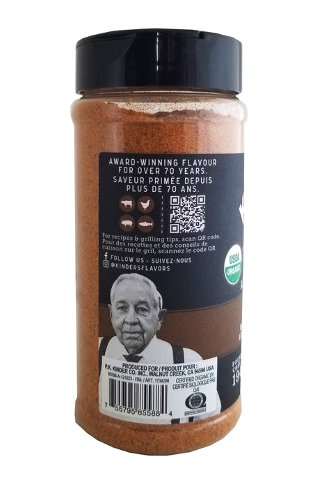 Kinder's Woodfired Garlic Seasoning with Hardwood Smoked Flavor, 326g/11.4 oz. Shaker Back