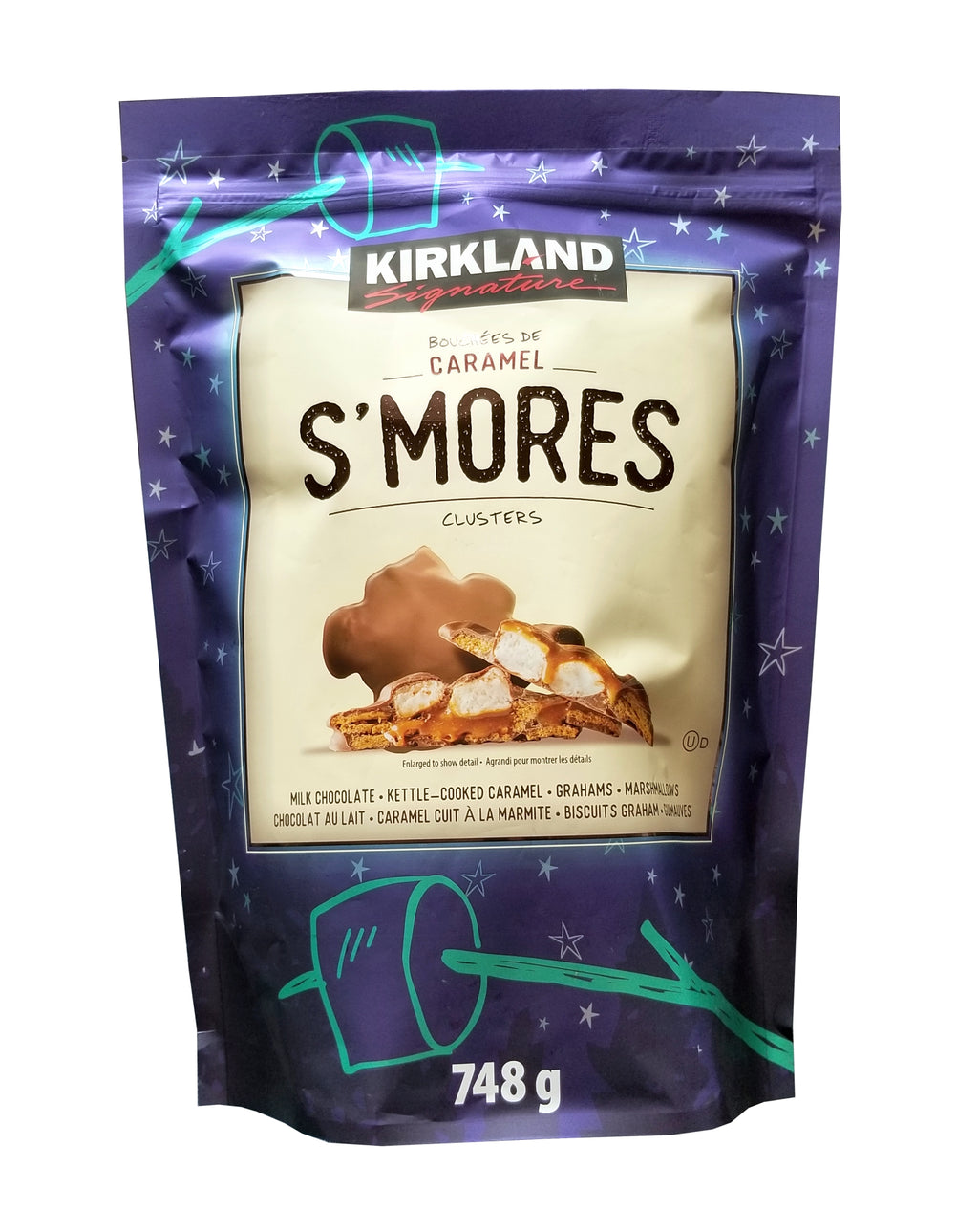 Kirkland Signature Caramel S'mores Clusters, 748g/26 oz. Bag {Imported from Canada}