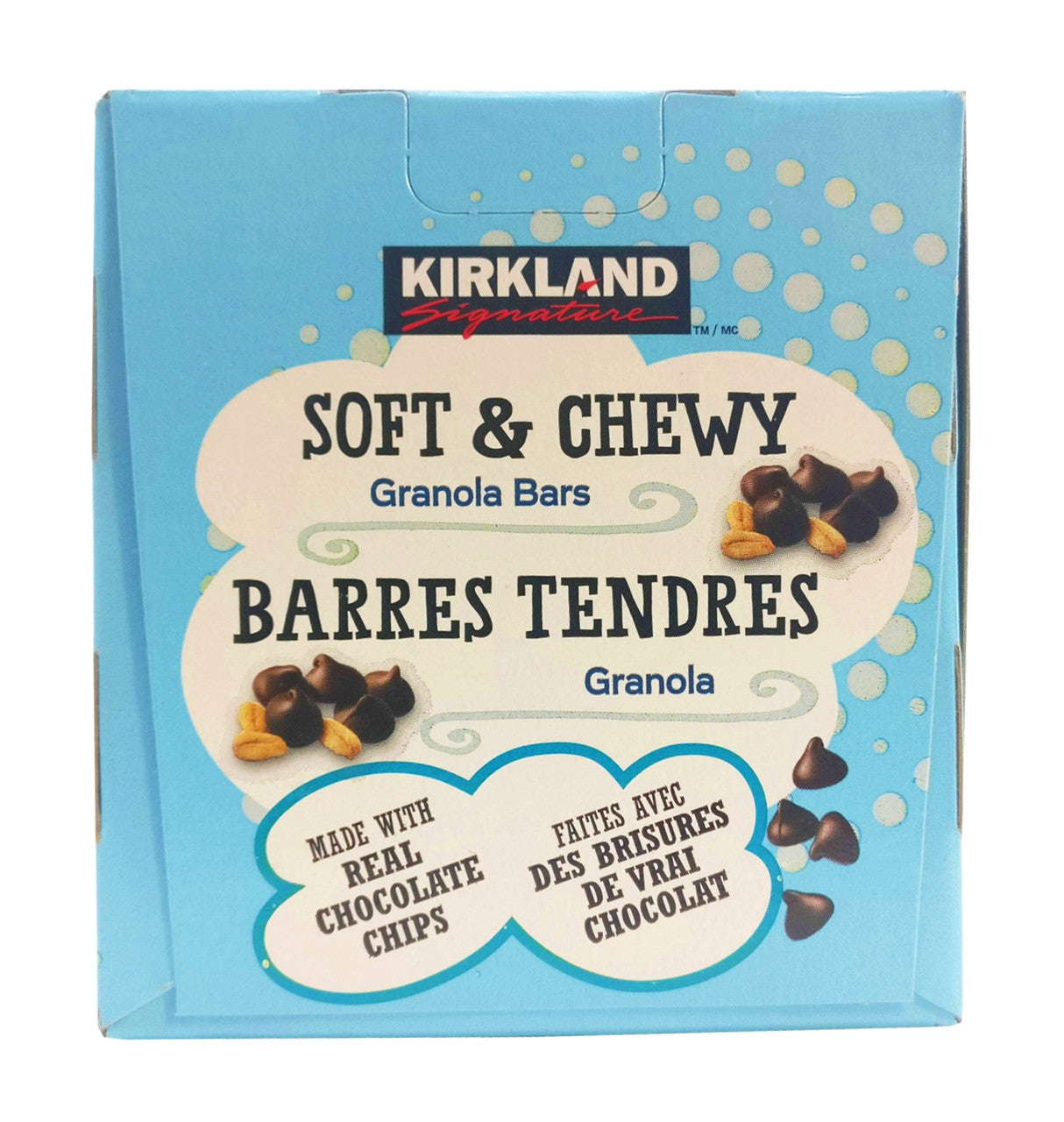 Kirkland Soft & Chewy Granola Bars, 64 Bars x 24g each, 1.5kg/3.4 lb Box, {Imported from Canada}