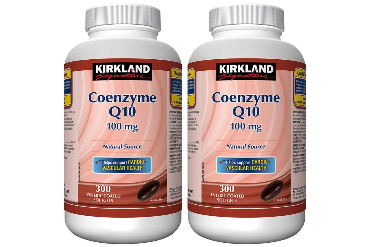 Kirkland Signature Coenzyme Q10 Natural Source 100 mg, 300 Softgels (2pk)