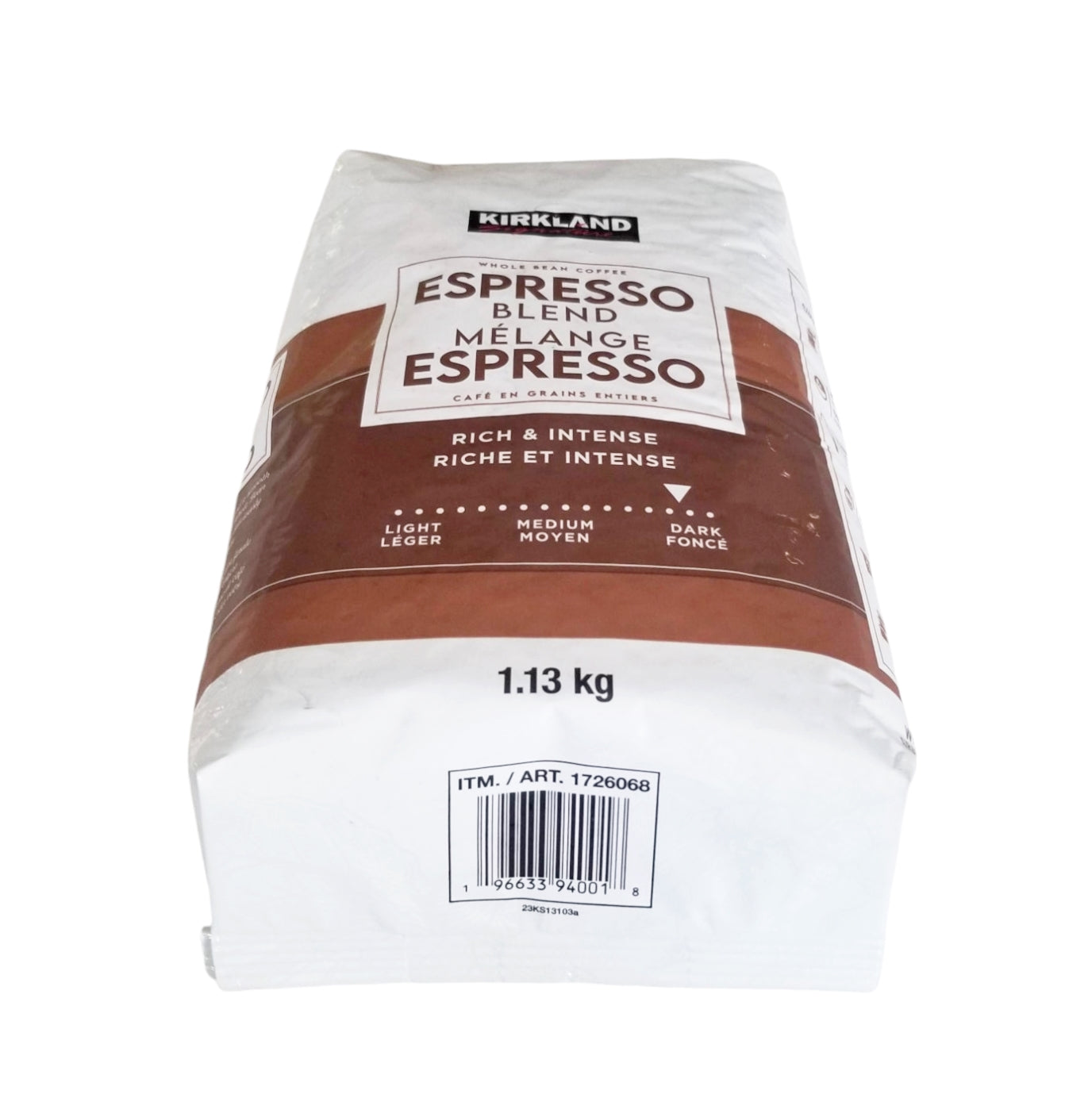 Kirkland Signature Espresso Blend, Whole Bean Coffee, 1.13kg/2.5 lbs. Bag