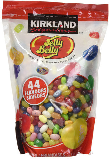 Kirkland Jelly Belly Candy, 44 Flavours, 1.1kg/2.4 lbs. Bag Front Side
