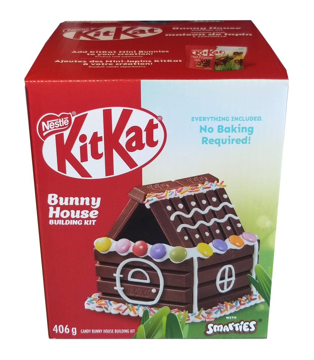 Nestle Kit Kat with Smarties Bunny House Kit, 406g/14 oz. Box {Imported from Canada}