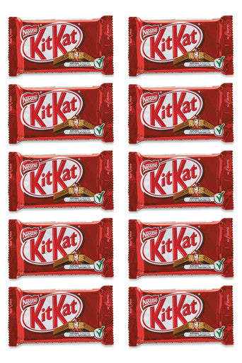 KIT KAT Chocolate Candy Bars (Lot of 10) 45g Each {Imported from Canada}