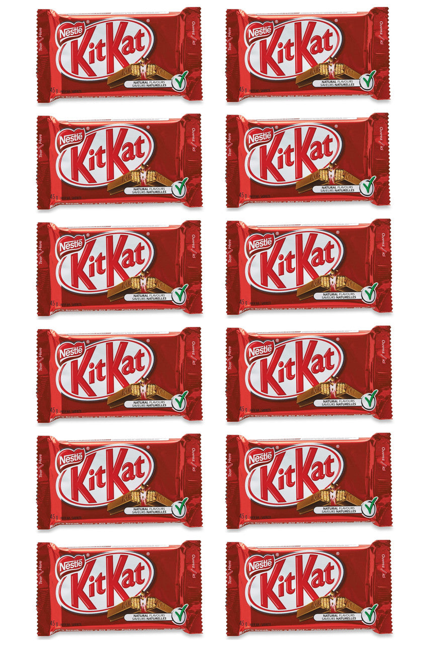 KitKat Original 4 Finger - (45g x 12 Packs) {Imported from Canada}