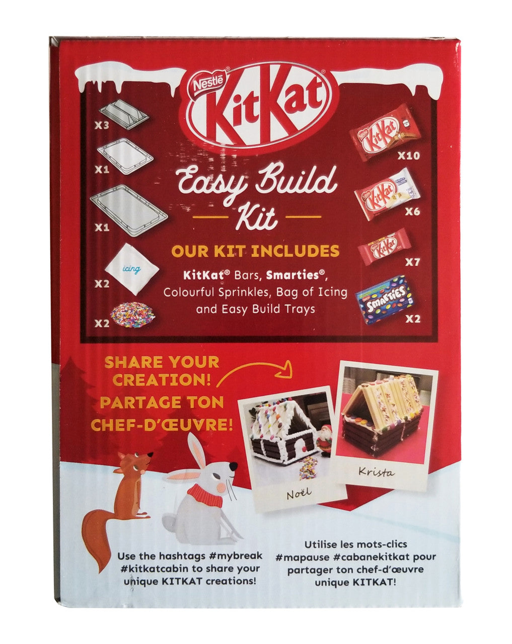 Nestle Kit Kat Cabin & Hut Building Kit, 1.35kg/2.9 lbs. {Imported from Canada}