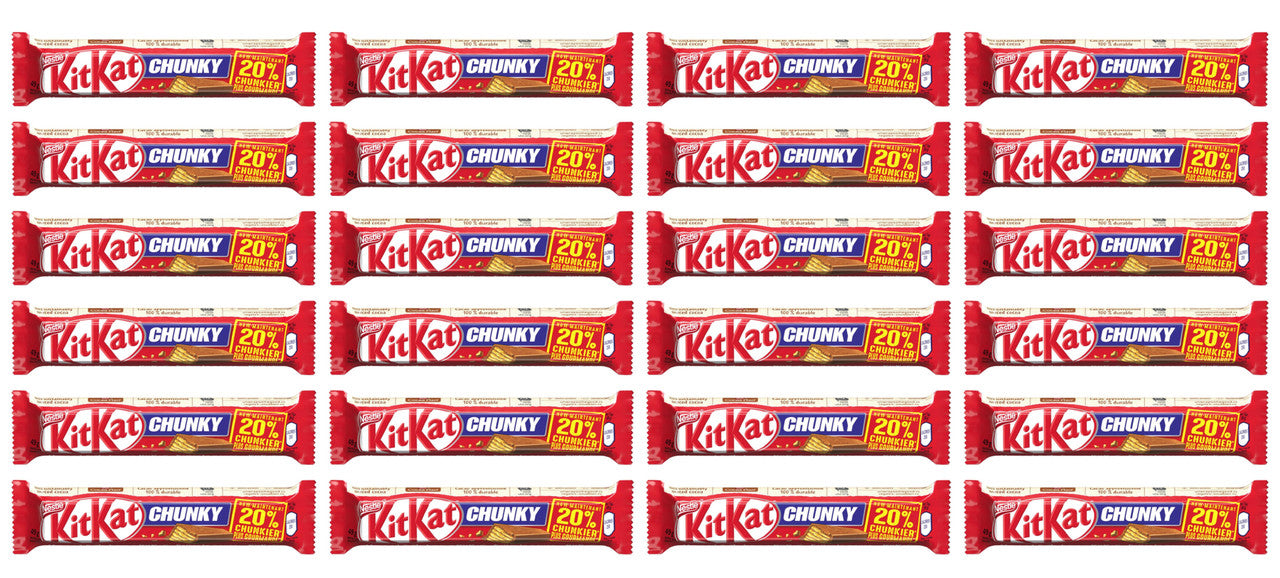 Nestle Kit Kat Chunky Bar, Chocolate 51g/1.8oz - 24pk {Imported from Canada}