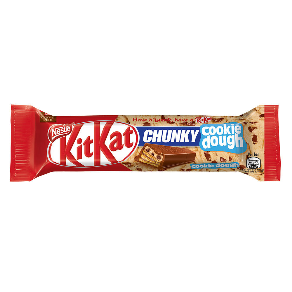 Kit Kat Chunky Cookie Dough Wafer Bars (52g/1.8 oz,) 36pk, {Imported from Canada}