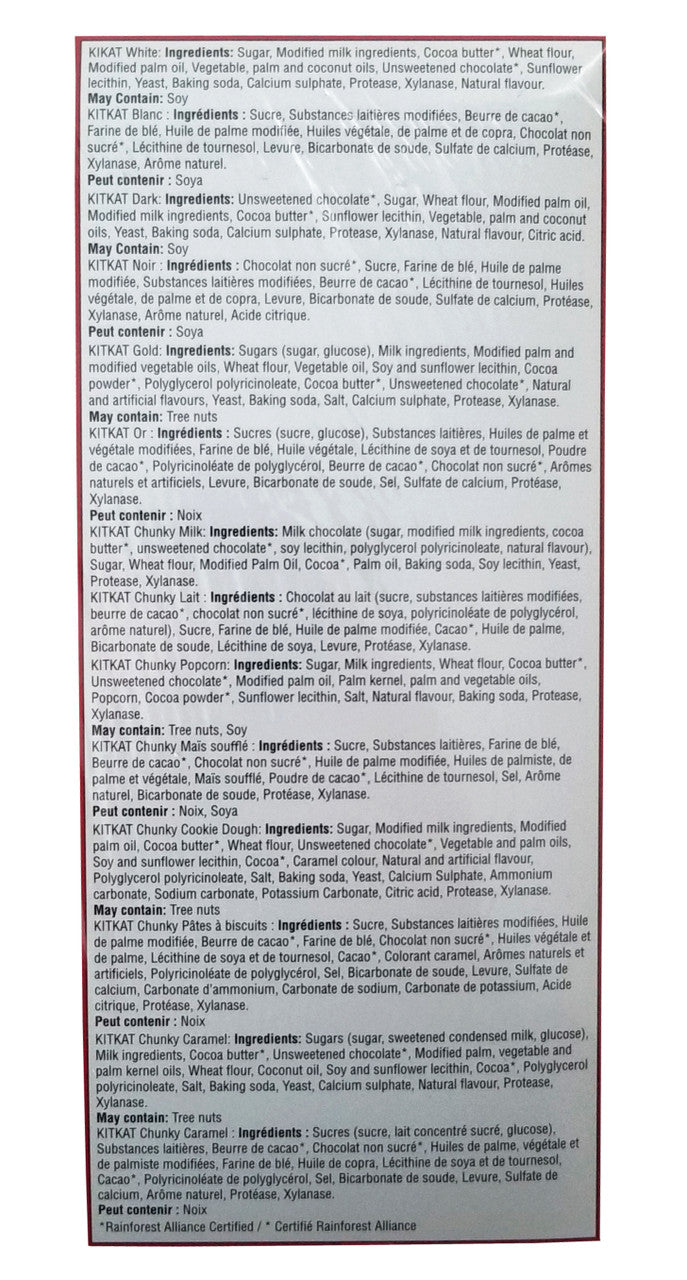 Nestle Kit Kat Lovers Collection, KitKat Chocolate, 332g/11.6 oz. Box {Imported from Canada}