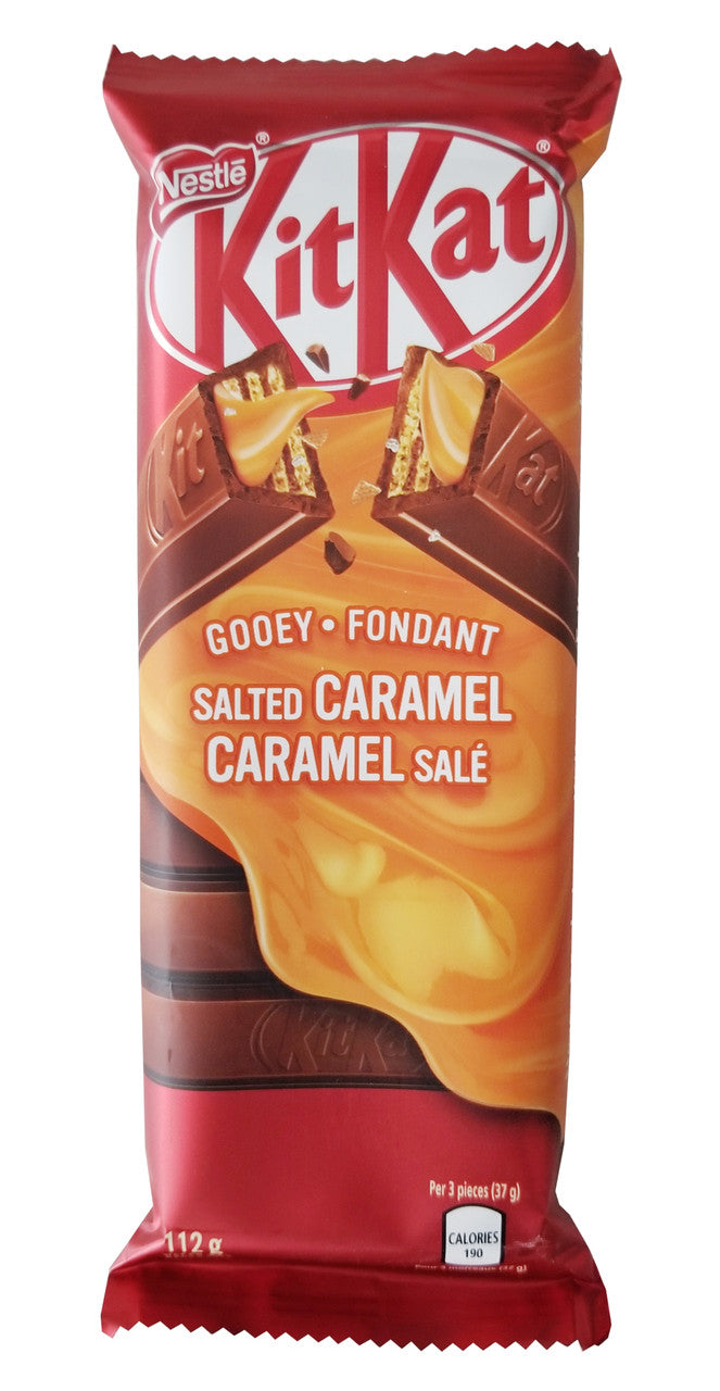 Nestle KitKat Gooey Salted Caramel Wafer Bar, 112g/3.9 oz., {Imported from Canada}