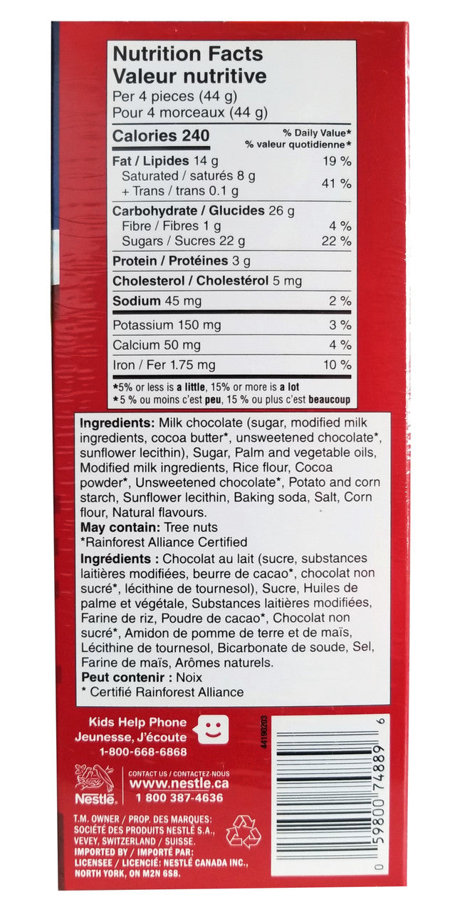 Nestle Kit Kat Chocolate Santas 12ct, 130g/4.5 oz. Box {Imported from Canada}