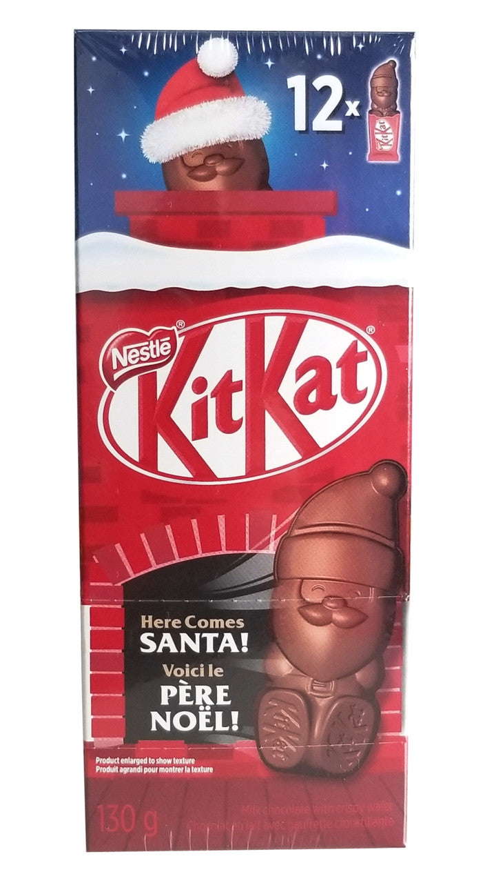 Nestle Kit Kat Chocolate Santas 12ct, 130g/4.5 oz. Box {Imported from Canada}