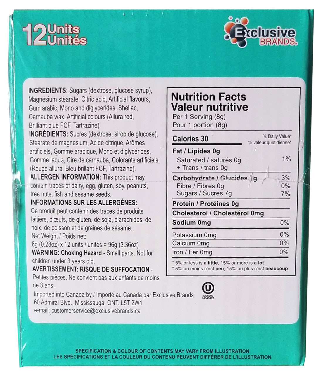 Exclusive Brands Kitty Condo filled with Candy, (12 x 8g/0.3 oz.), 96g/3.36 oz., Box {Imported from Canada}