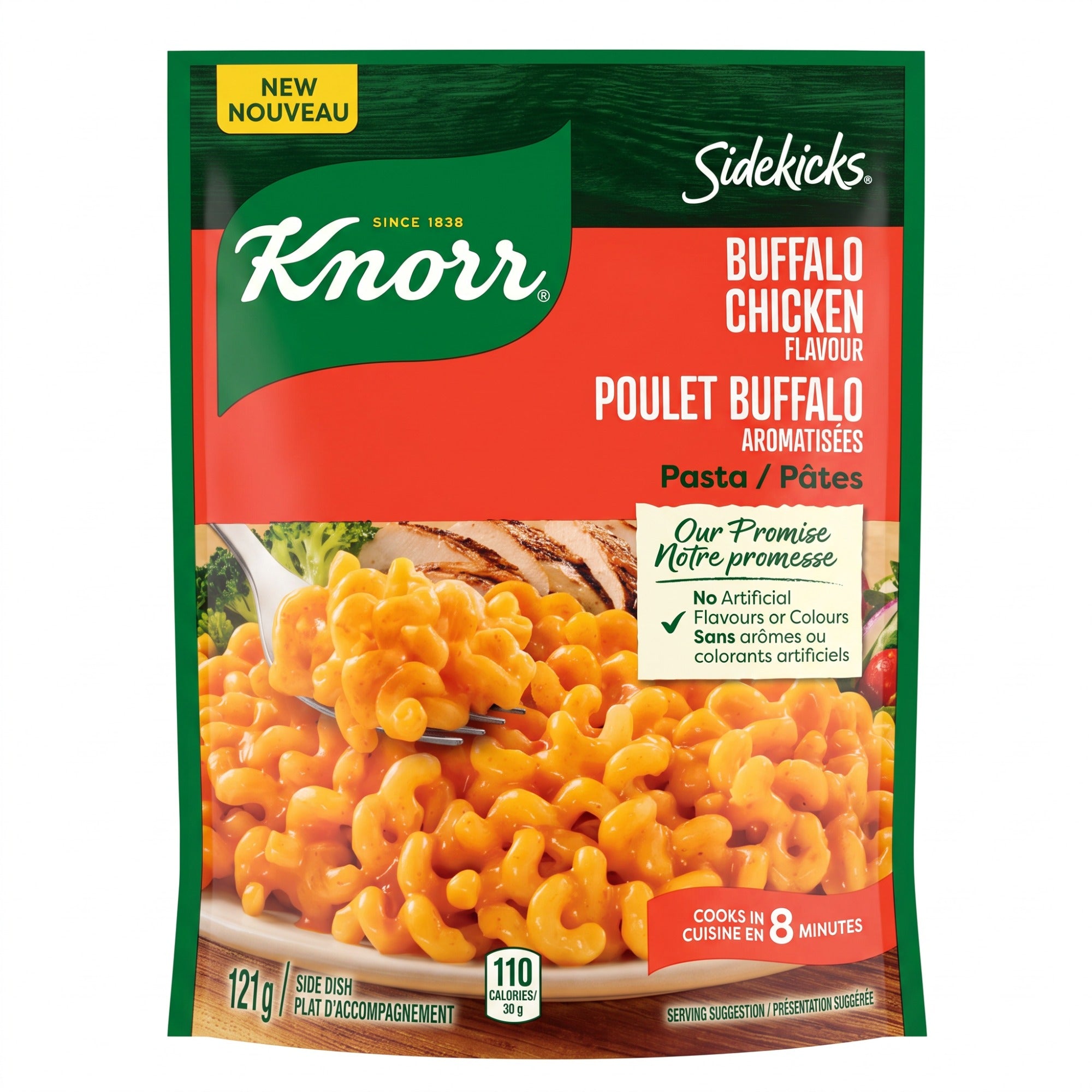 Knorr Sidekicks Buffalo Chicken Pasta - Stovetop Side Dish 121g (4.2 oz)