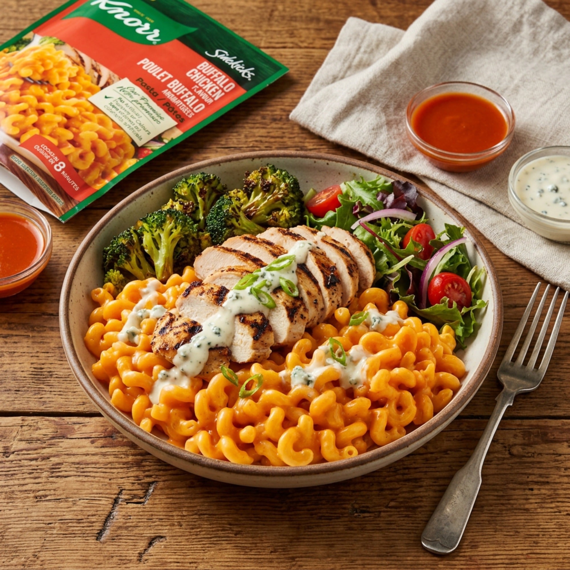 Knorr Sidekicks Buffalo Chicken Pasta - Stovetop Side Dish 121g (4.2 oz)