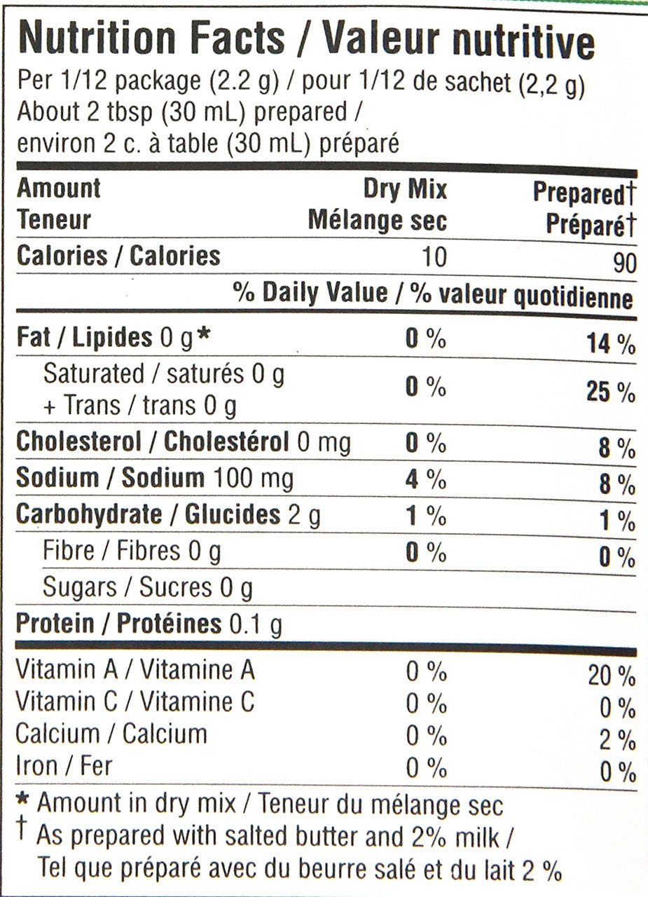 Knorr Classic Sauce Mix, Hollandaise, 26g/.9 oz., {Imported from Canada}
