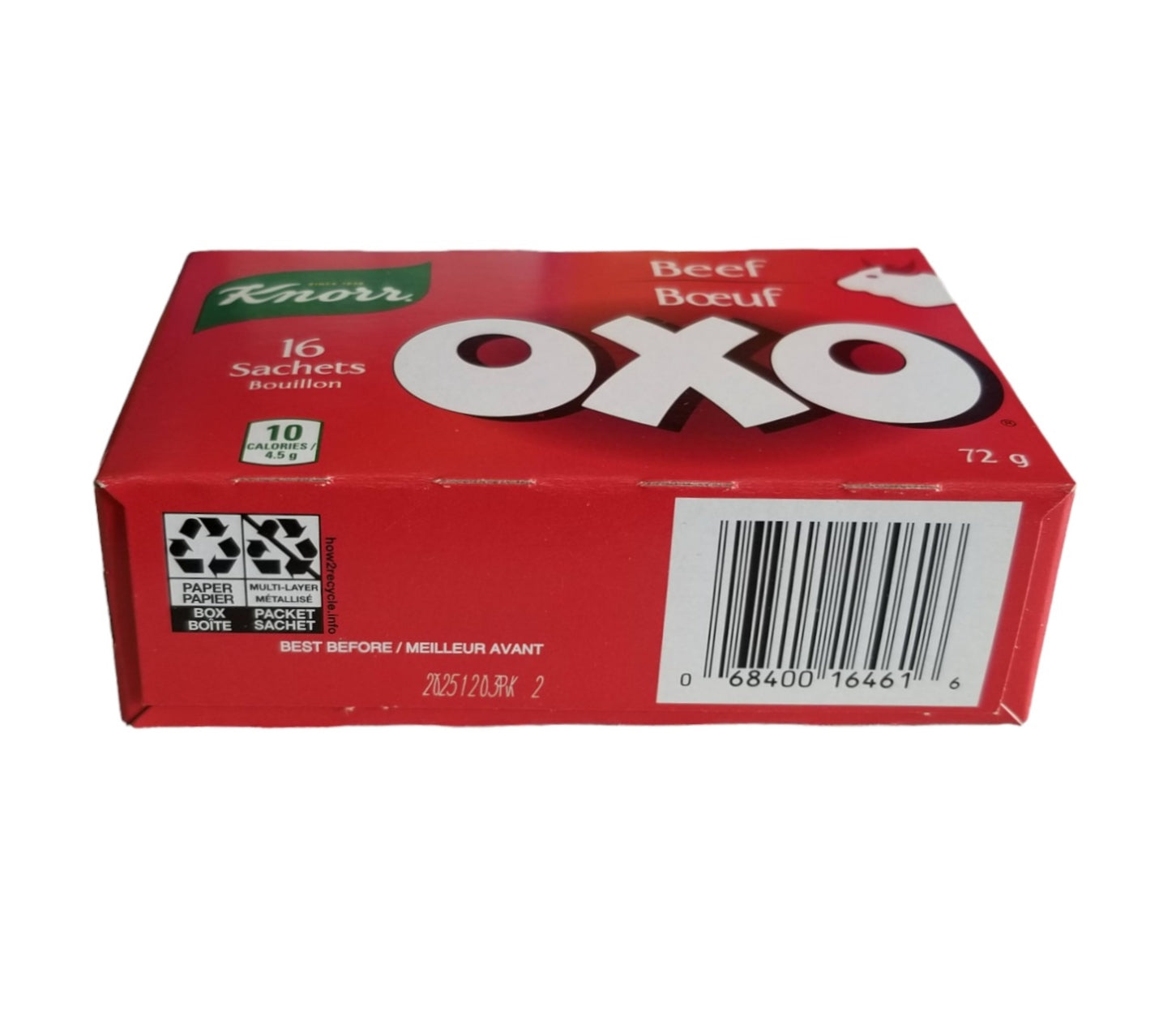 Knorr OXO Beef Bouillon Powder, 16 sachets, 72g/2.5 oz