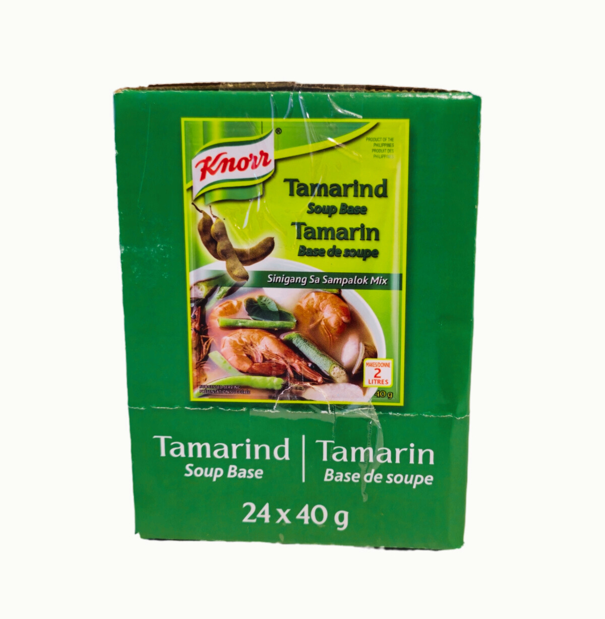 Knorr Tamarind Soup Base 24x40g (960g/33.9oz) Box Right side