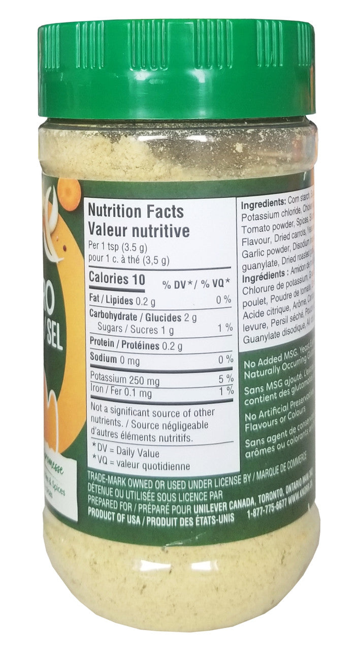 Knorr Zero Salt Chicken Bouillon Powder, 160g/5.6 oz., {Imported from Canada}