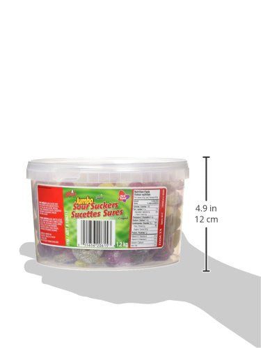 Koala Sour Suckers Gummy Candy, 1.2kg/42.3 oz. Tub – 60 Count - Size