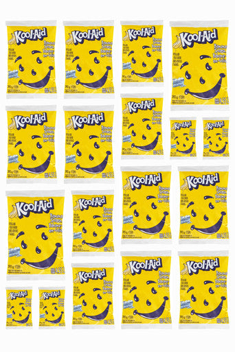 Kool-Aid Banana Splash Powdered Drink Mix, 392g/13.8 oz., Pouches, 18pk {Imported from Canada}