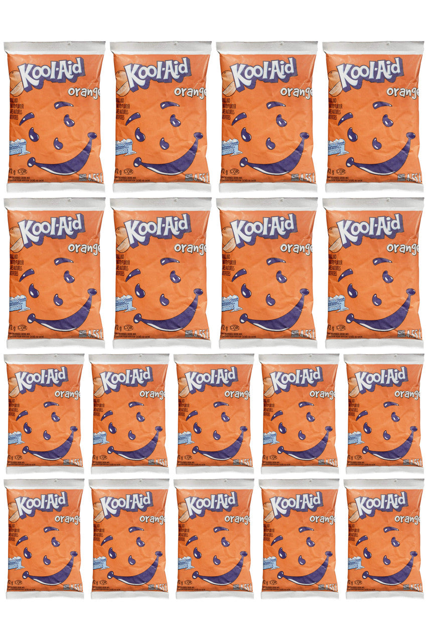 Kool-Aid Orange Powdered Drink Mix, 392g/13.8 oz., Pouches, 18 pk {Imported from Canada}
