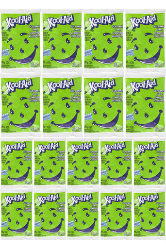 Kool-Aid Screamin' Lime Powdered Drink Mix, 392g/13.8 oz, Pouches, 18pk {Imported from Canada}