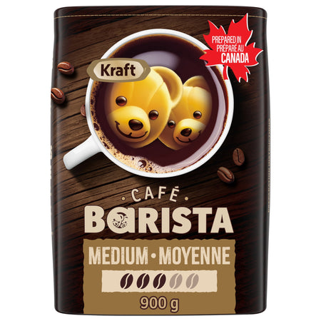 Kraft Cafe Barista Medium Roasted Ground Coffee, 900g/31.5 oz. Box