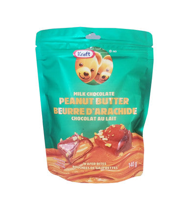 Kraft Milk Chocolate Peanut Butter Wafer Bites, 140g/5 oz. Bag (Imported from Canada)
