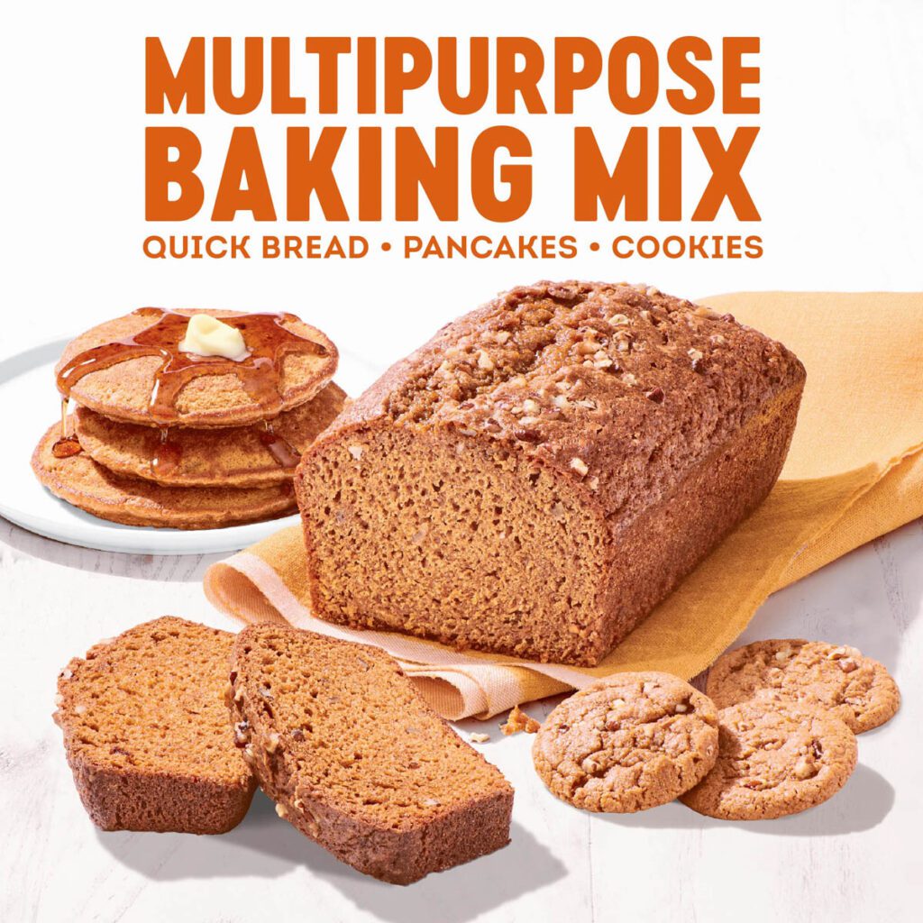 Krusteaz Pumpkin Spice Quick Bread Mix – 3 Bags per Box (1.27kg/2.8 lb) Baking Mix