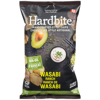 Hardbite Wasabi Ranch baked in Avocado Oil Chips, 128g/4.5 oz., {Imported from Canada}