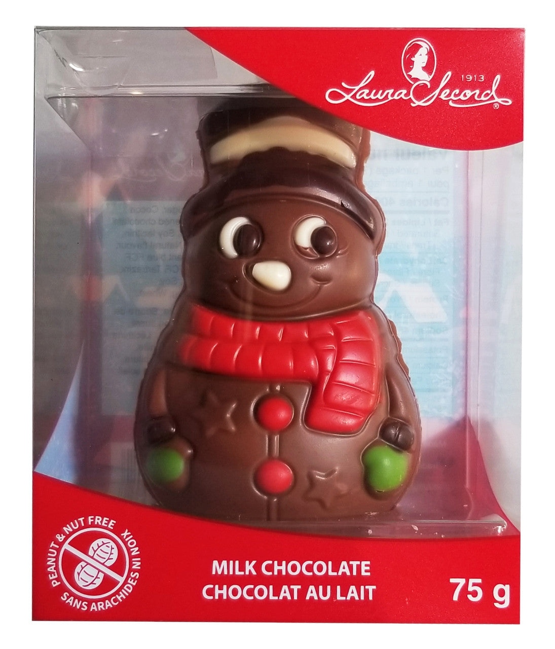 Laura Secord Milk Chocolate Snowman, 75g/2.6 oz. Box {Imported from Canada}