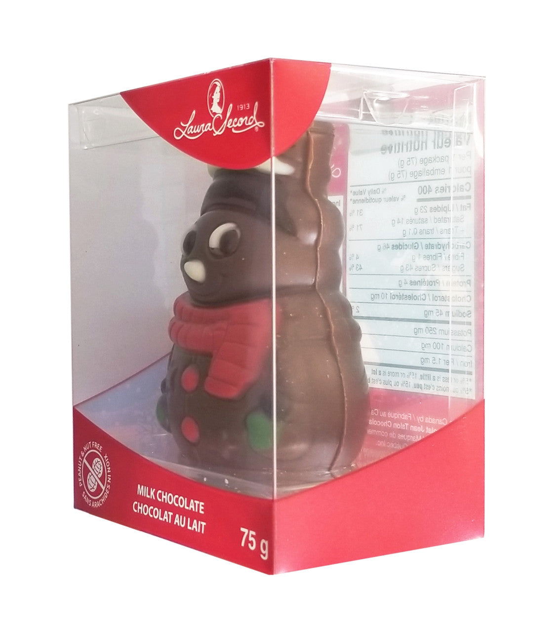 Laura Secord Milk Chocolate Snowman, 75g/2.6 oz. Box {Imported from Canada}