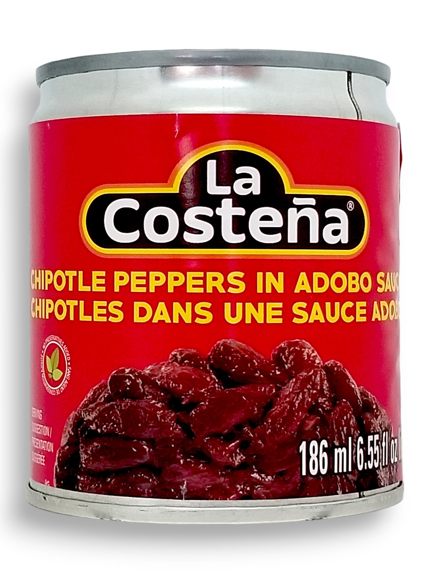 La Costena Chipotle Peppers In Adobo Sauce 186ml/6.3 oz., Can, front of can.