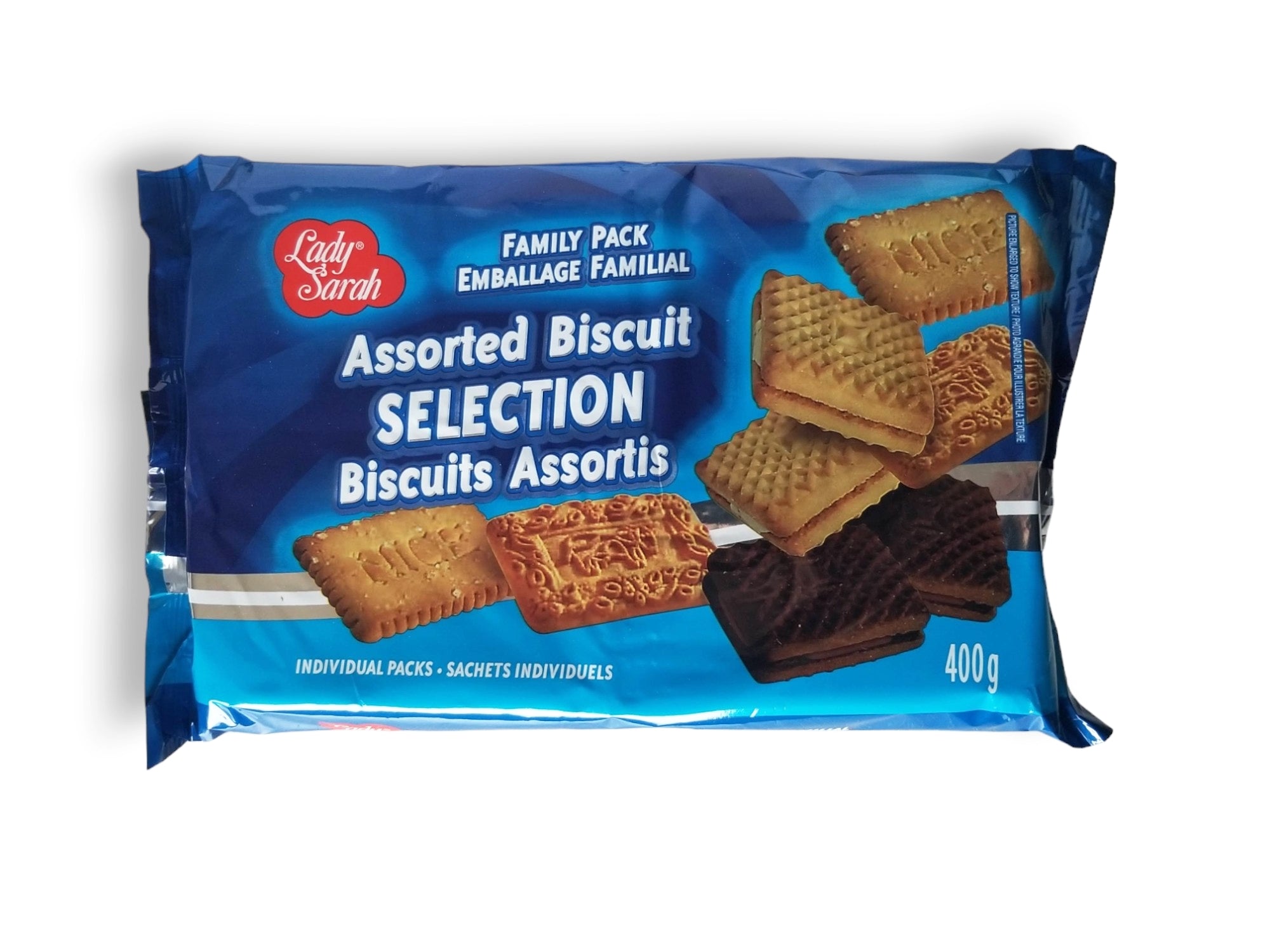 Lady Sarah Assorted Biscuit Selection, Family Pack, 400g/14 oz. Package