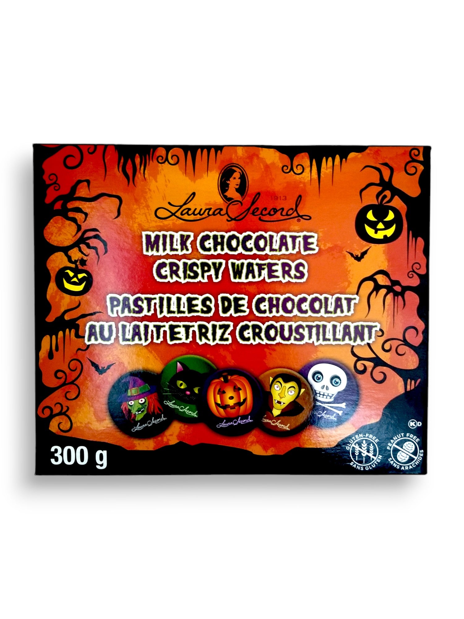 Laura Secord Halloween Milk Chocolate Crispy Wafers, 300g/10.6 oz.