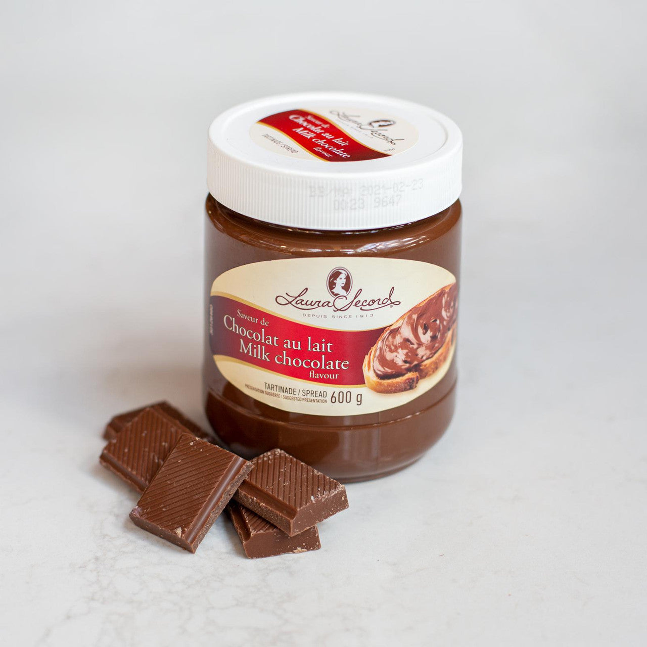 Laura Secord Milk Chocolate Spread, 600g/21 oz. Jar Chocolates