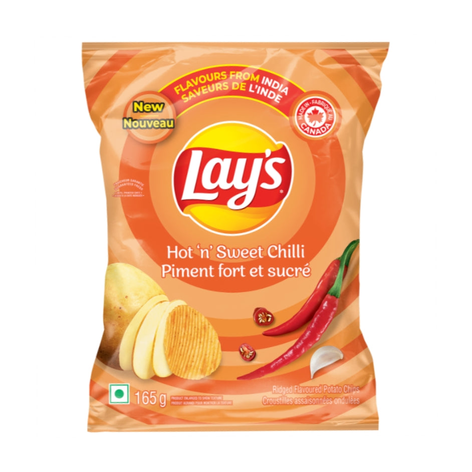 Lay's Hot 'n' Sweet Chilli Chips, 165g/5.8 oz. Bag
