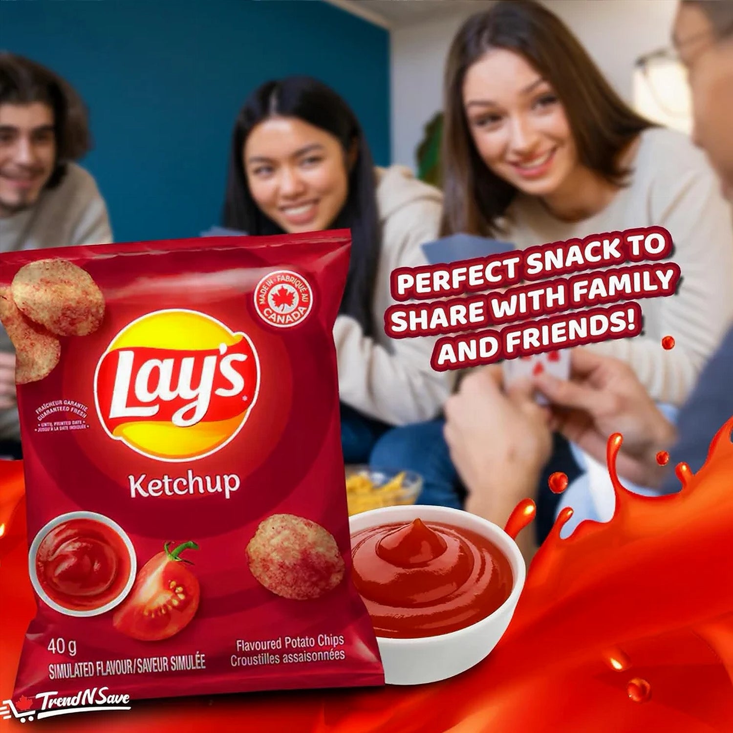 Lay's Ketchup Chips 40g snack size bag